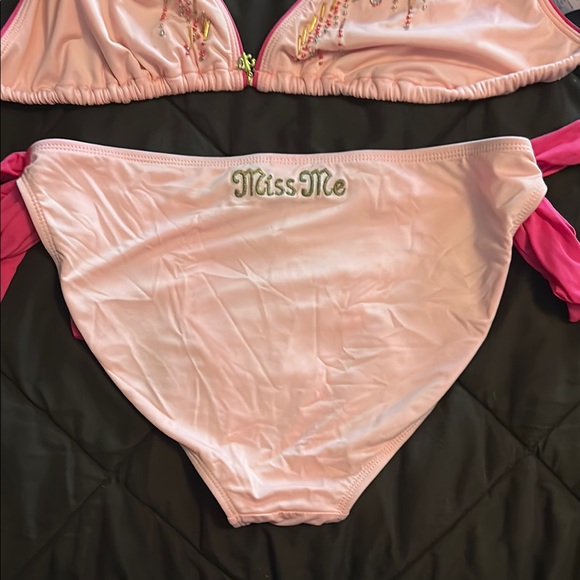 Pink Embellished Bikini Set - Picture 3 of 6